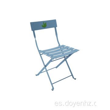 Silla plegable de metal para niños con patrón